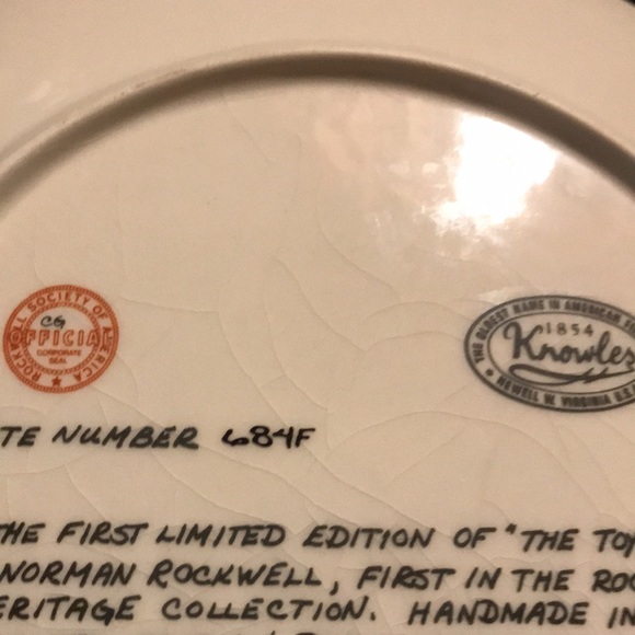 The Toy Maker collector plate Norman Rockwell - Picture 3 of 4